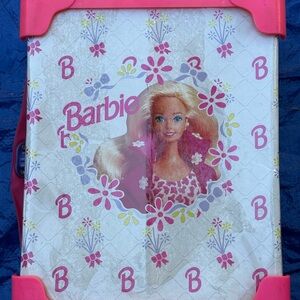 Vintage Barbie Pink and White Floral Case